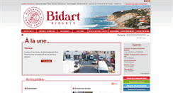 Desktop Screenshot of bidart.fr