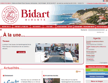 Tablet Screenshot of bidart.fr